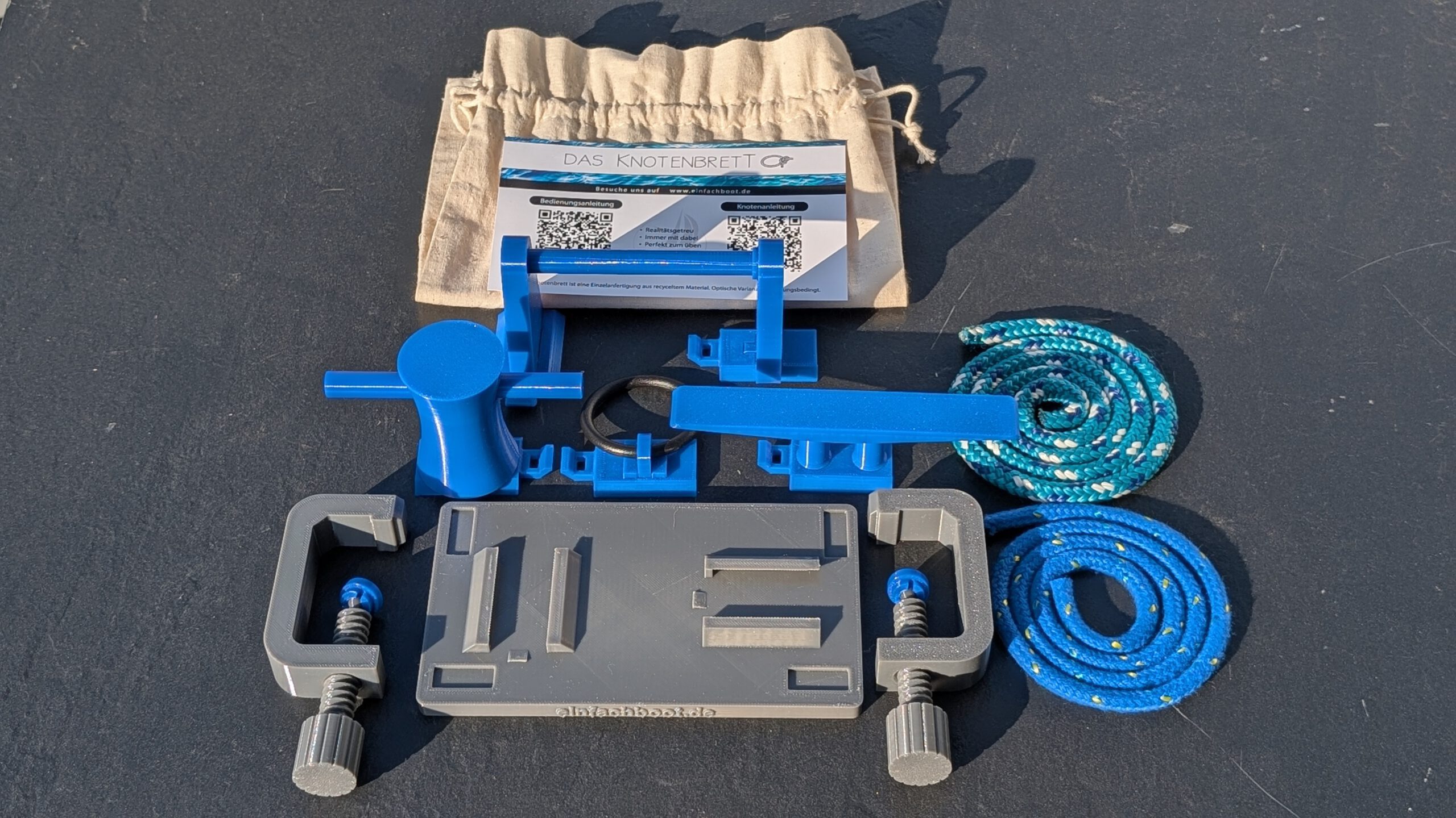 Knotenbrett zum Knoten lernen | Bootsknoten & Segelknoten | einfachboot.de – Bild 2